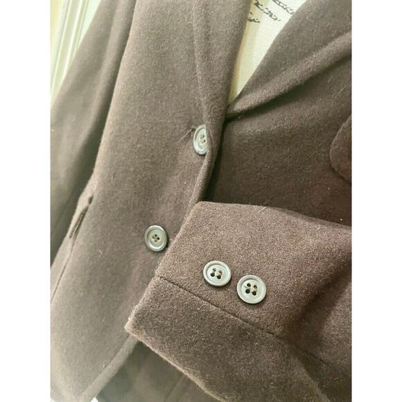 J.CREW BLAZER WOOL BLEND SZ S FRONT POCKETS MOCCA BROWN DARK ACADEMIA CORE - Picture 6 of 14